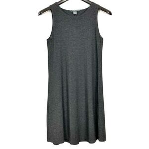 Free Fly Bamboo Knit Shift Dress Women’s Size S Sleeveless Tank Midi Casual Gray
